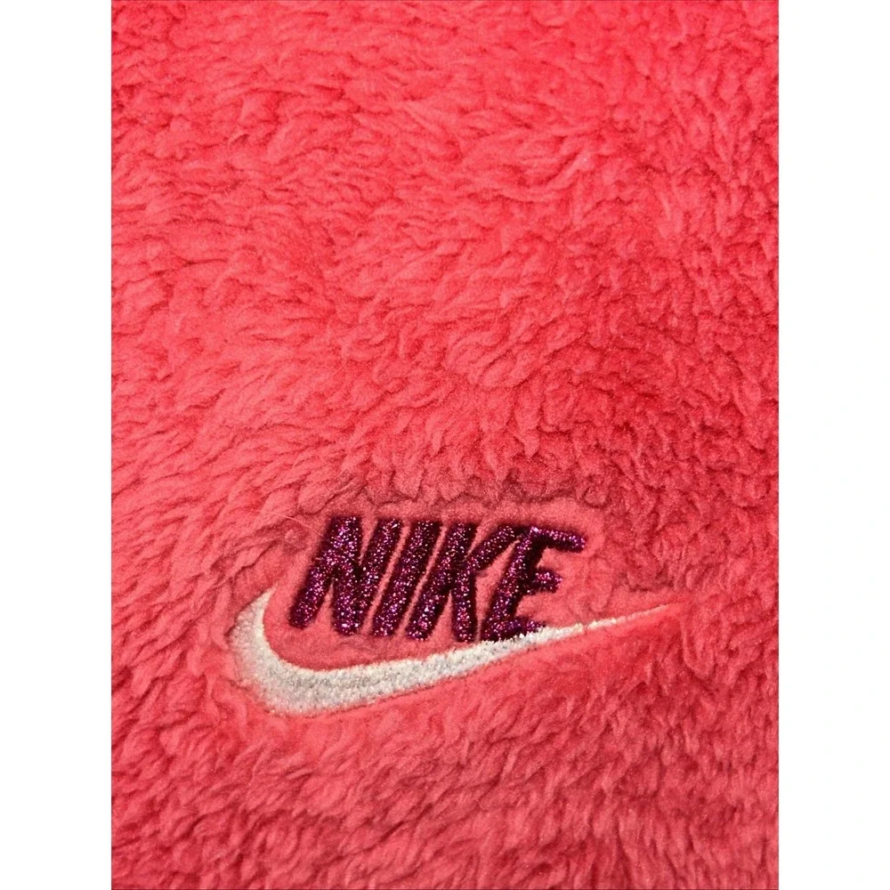 Nike Sportswear Winterized Fleece Fuzzy Jacket Girls XL Oversized Sherpa DV8135